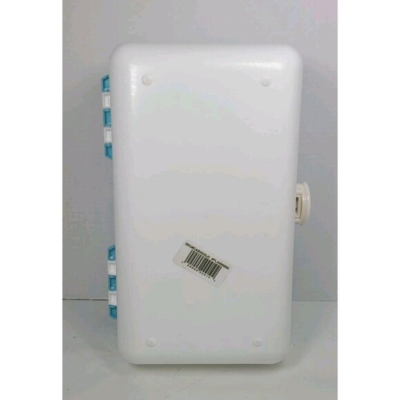 Caboodles On The Go Large Makeup Case Organizer Model 5626 Blue & White EUC - Picture 8 of 9